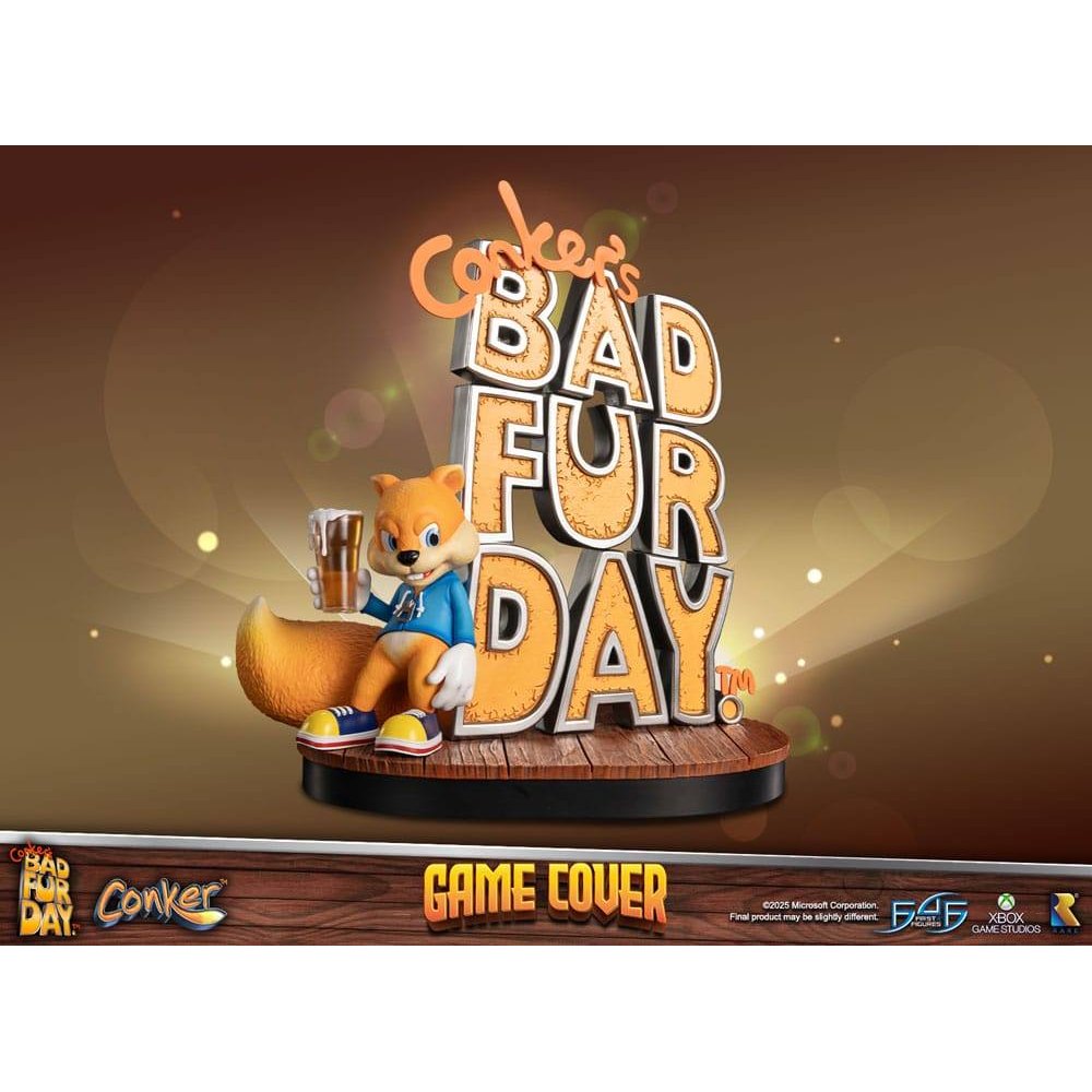 Conker´s Bad Fur Day Statue Game Cover Standard Edition 45cm - Scale Statue - First 4 Figures - Hobby Figures UK