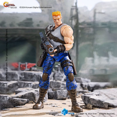 Contra: Operation Galuga Exquisite Basic Action Figure Bill Rizer 16cm - Action Figures - Hiya Toys - Hobby Figures UK