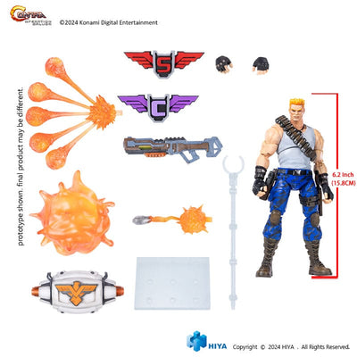 Contra: Operation Galuga Exquisite Basic Action Figure Bill Rizer 16cm - Action Figures - Hiya Toys - Hobby Figures UK