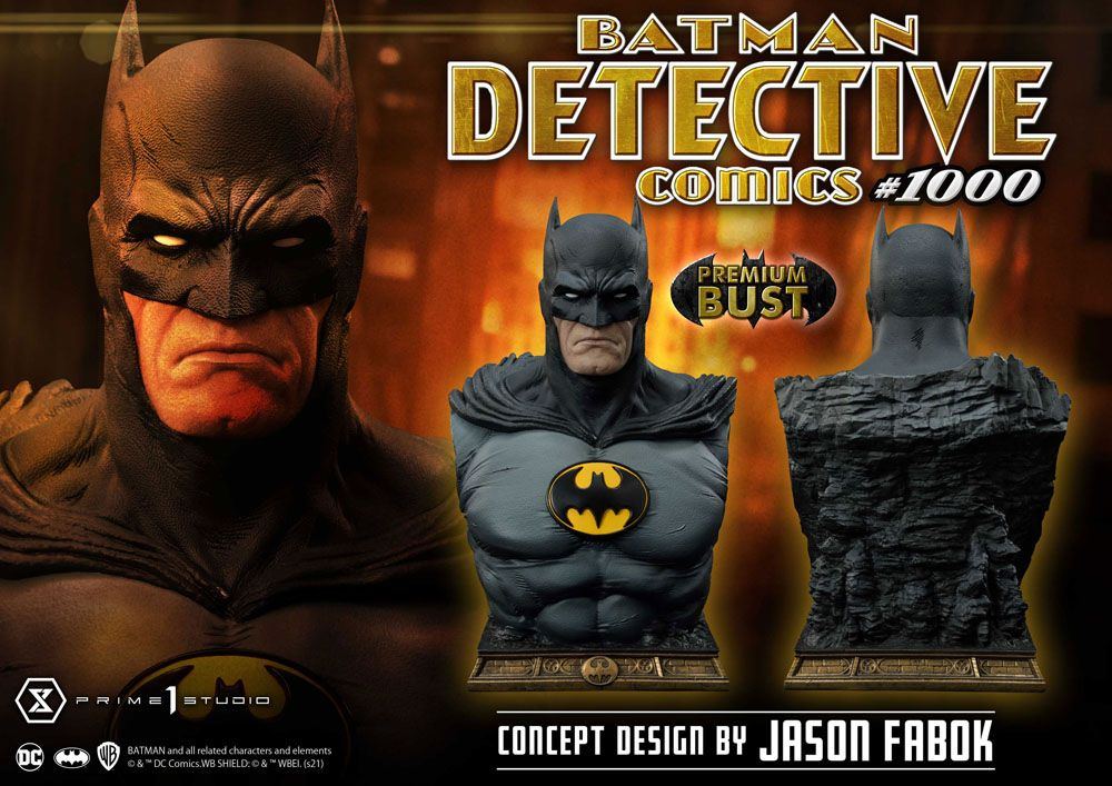 DC Comics Bust Batman Detective Comics #1000 Concept Design by Jason Fabok 26cm - Scale Statue - Prime 1 Studio - Hobby Figures UK
