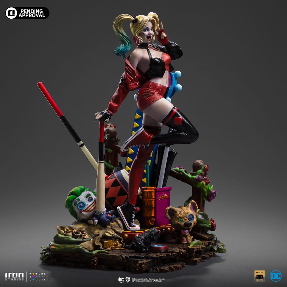 DC Comics Deluxe Art Scale Statue 1/10 Harley Quinn (Gotham City