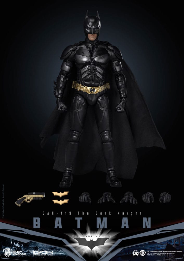 DC Comics Dynamic 8ction Heroes Action Figure 1/9 Batman (The Dark Knight) 21cm - Action Figures - Beast Kingdom Toys - Hobby Figures UK