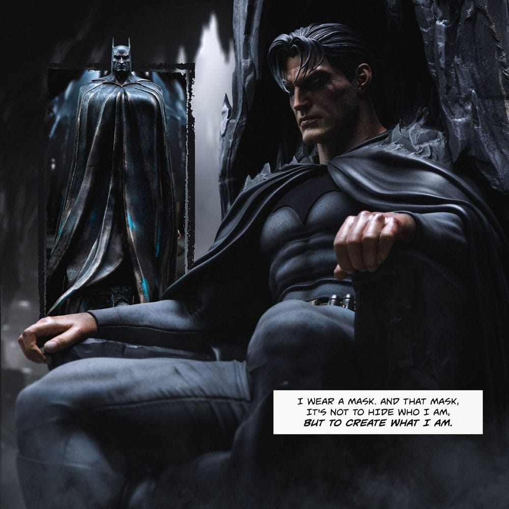 DC Comics Legacy Replica Statue 1/4 Batman and Bruce Wayne 79cm - Scale Statue - Iron Studios - Hobby Figures UK