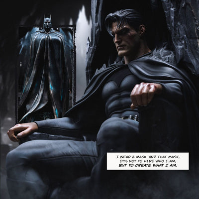 DC Comics Legacy Replica Statue 1/4 Batman and Bruce Wayne 79cm - Scale Statue - Iron Studios - Hobby Figures UK