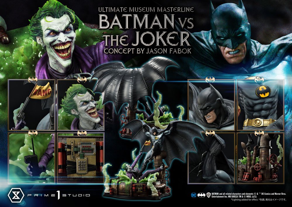 DC Comics Statue 1/3 Batman vs. The Joker by Jason Fabok 85cm - Scale Statue - Prime 1 Studio - Hobby Figures UK