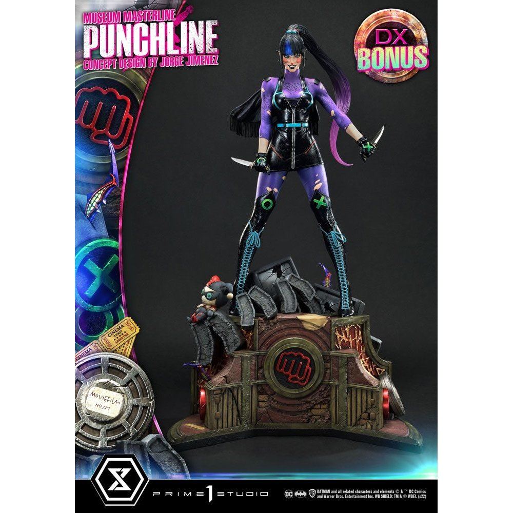 DC Comics Statue 1/3 Punchline Deluxe Bonus Version Concept Design by Jorge Jimenez 85cm - Scale Statue - Prime 1 Studio - Hobby Figures UK