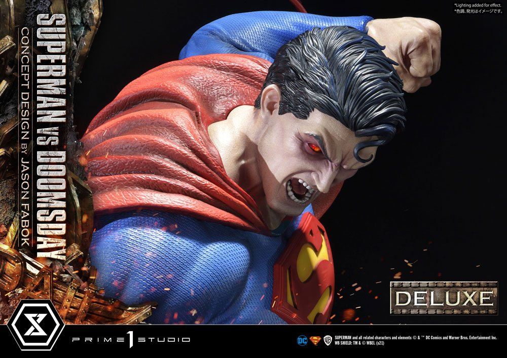 DC Comics Statue 1/3 Superman Vs. Doomsday by Jason Fabok Deluxe Bonus Version 95cm - Scale Statue - Prime 1 Studio - Hobby Figures UK