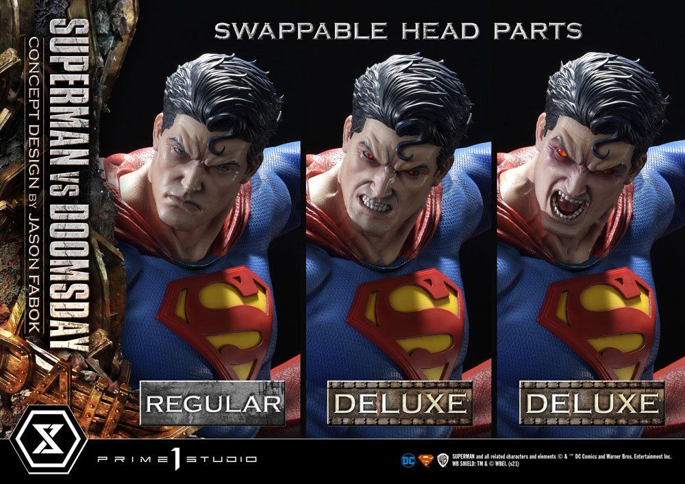DC Comics Statue 1/3 Superman Vs. Doomsday by Jason Fabok Deluxe Bonus Version 95cm - Scale Statue - Prime 1 Studio - Hobby Figures UK