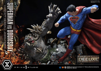 DC Comics Statue 1/3 Superman Vs. Doomsday by Jason Fabok Deluxe Bonus Version 95cm - Scale Statue - Prime 1 Studio - Hobby Figures UK