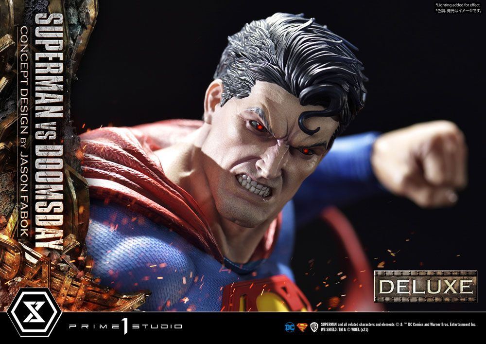DC Comics Statue 1/3 Superman Vs. Doomsday by Jason Fabok Deluxe Bonus Version 95cm - Scale Statue - Prime 1 Studio - Hobby Figures UK
