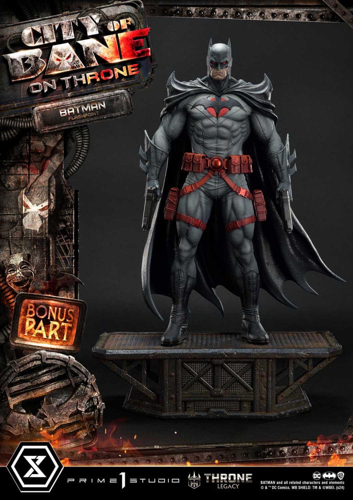 DC Comics Throne Legacy Collection Statue Statue 1/4 Flashpoint Batman Bonus Version 60cm - Scale Statue - Prime 1 Studio - Hobby Figures UK