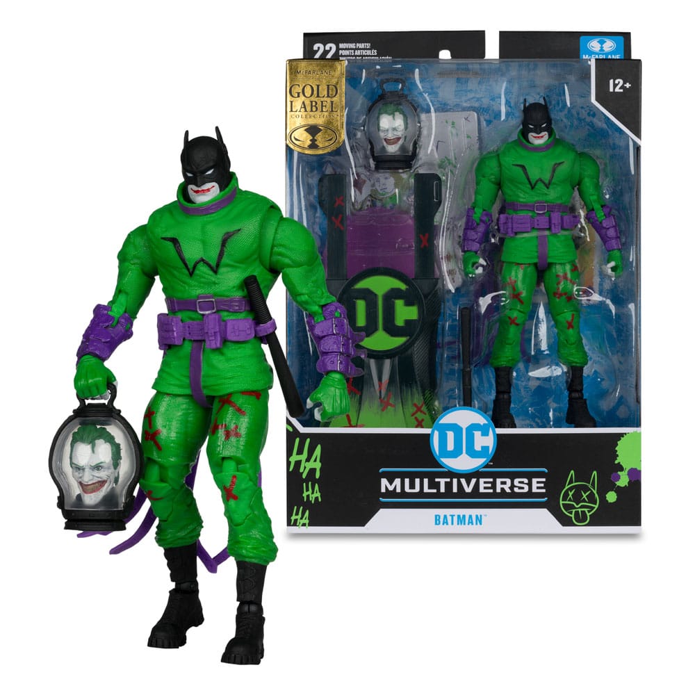 DC Multiverse Action Figure Batman (Batman: Last Knight on Earth) Jokerized (Gold Label) 18cm - Action Figures - McFarlane Toys - Hobby Figures UK