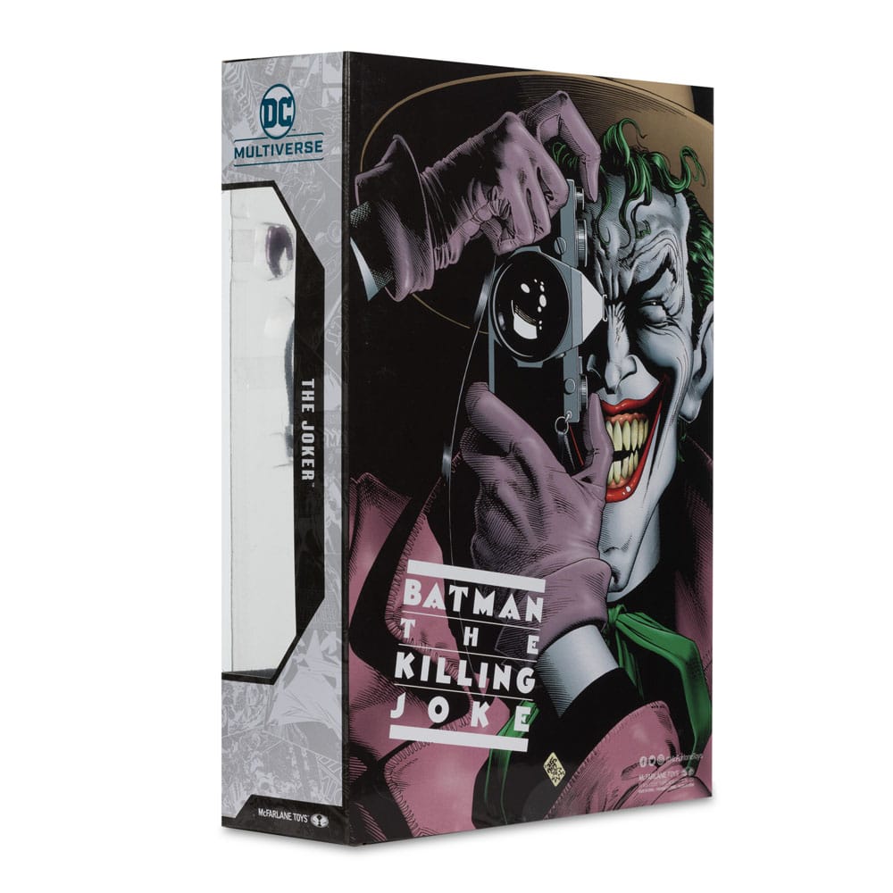 DC Multiverse McFarlane Cover Recreations Action Figure The Joker (Batman: The Killing Joke) (Gold Label) 18cm