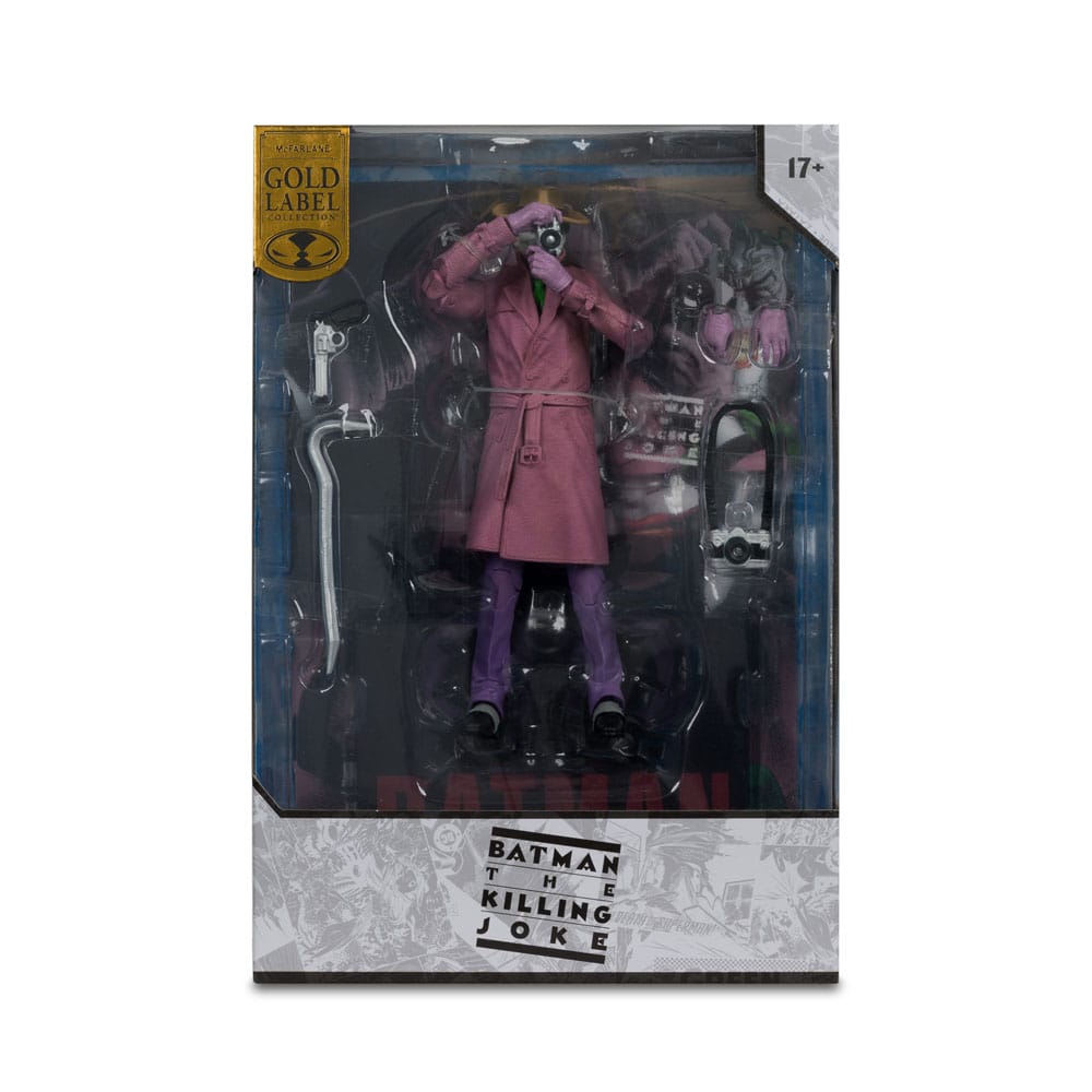 DC Multiverse McFarlane Cover Recreations Action Figure The Joker (Batman: The Killing Joke) (Gold Label) 18cm