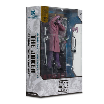 DC Multiverse McFarlane Cover Recreations Action Figure The Joker (Batman: The Killing Joke) (Gold Label) 18cm