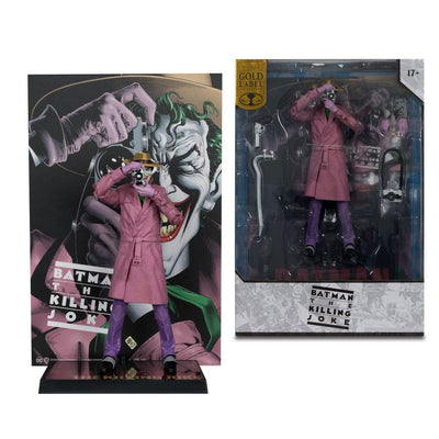 DC Multiverse McFarlane Cover Recreations Action Figure The Joker (Batman: The Killing Joke) (Gold Label) 18cm