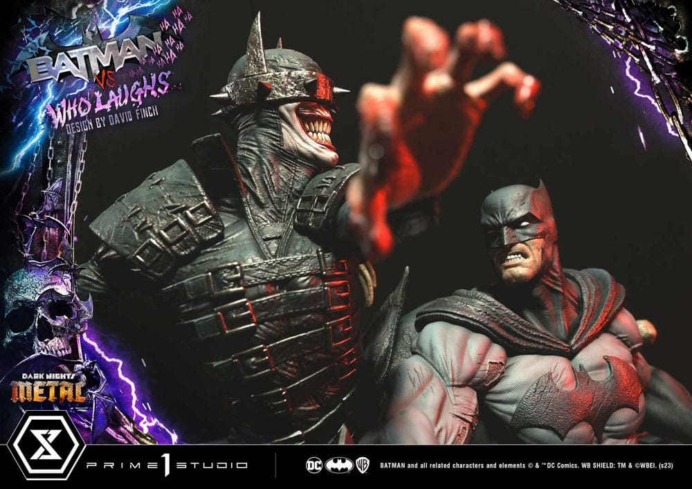 Dark Nights: Metal Ultimate Premium Masterline Series Statue 1/4 Batman VS Batman Who Laughs 67cm - Scale Statue - Prime 1 Studio - Hobby Figures UK