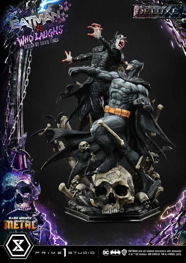 Dark Nights: Metal Ultimate Premium Masterline Series Statue 1/4 Batman VS Batman Who Laughs Deluxe Version 67cm - Scale Statue - Prime 1 Studio - Hobby Figures UK