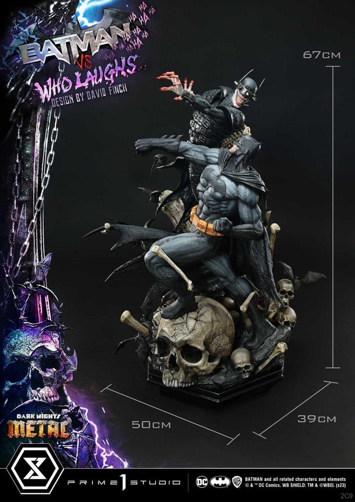 Dark Nights: Metal Ultimate Premium Masterline Series Statue 1/4 Batman VS Batman Who Laughs Deluxe Version 67cm - Scale Statue - Prime 1 Studio - Hobby Figures UK