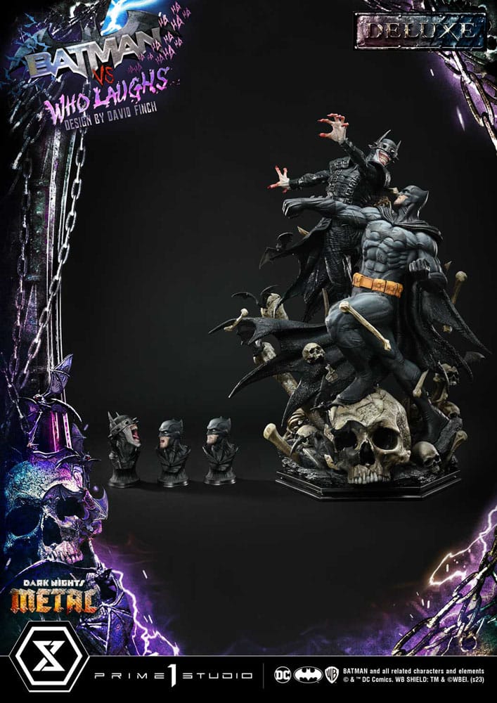 Dark Nights: Metal Ultimate Premium Masterline Series Statue 1/4 Batman VS Batman Who Laughs Deluxe Version 67cm - Scale Statue - Prime 1 Studio - Hobby Figures UK