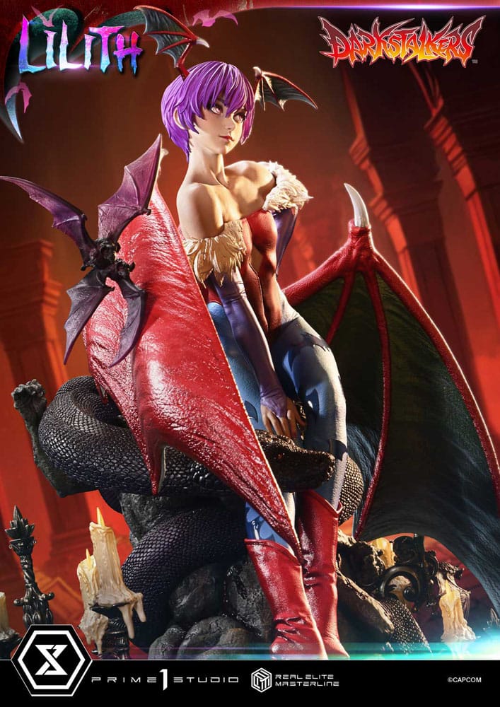Darkstalkers Real Elite Masterline Series Statue 1/4 Lilith Bonus Version 52cm - Scale Statue - Prime 1 Studio - Hobby Figures UK