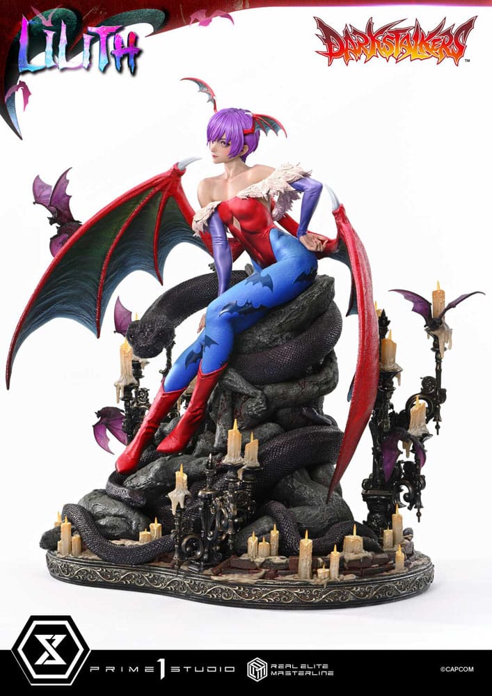 Darkstalkers Real Elite Masterline Series Statue 1/4 Lilith Bonus Version 52cm - Scale Statue - Prime 1 Studio - Hobby Figures UK