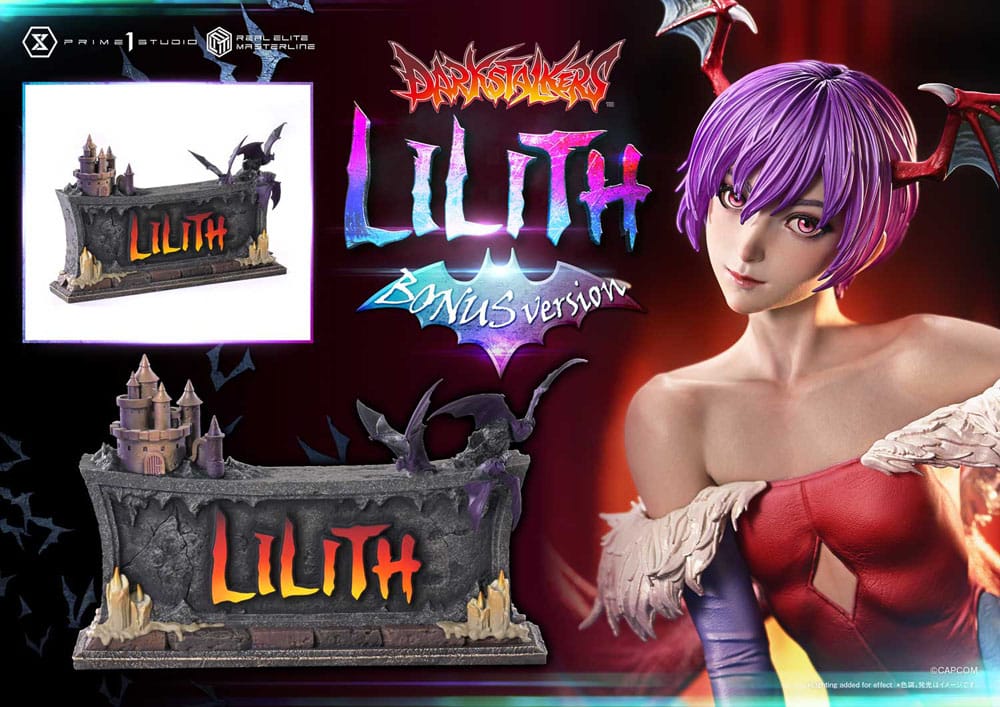 Darkstalkers Real Elite Masterline Series Statue 1/4 Lilith Bonus Version 52cm - Scale Statue - Prime 1 Studio - Hobby Figures UK
