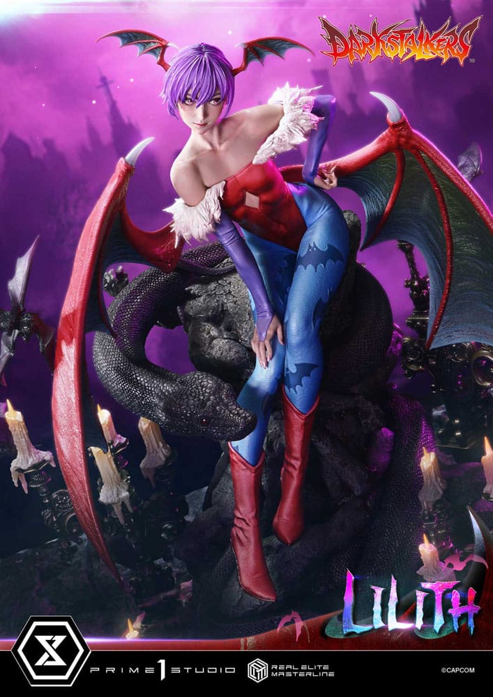 Darkstalkers Real Elite Masterline Series Statue 1/4 Lilith Bonus Version 52cm - Scale Statue - Prime 1 Studio - Hobby Figures UK