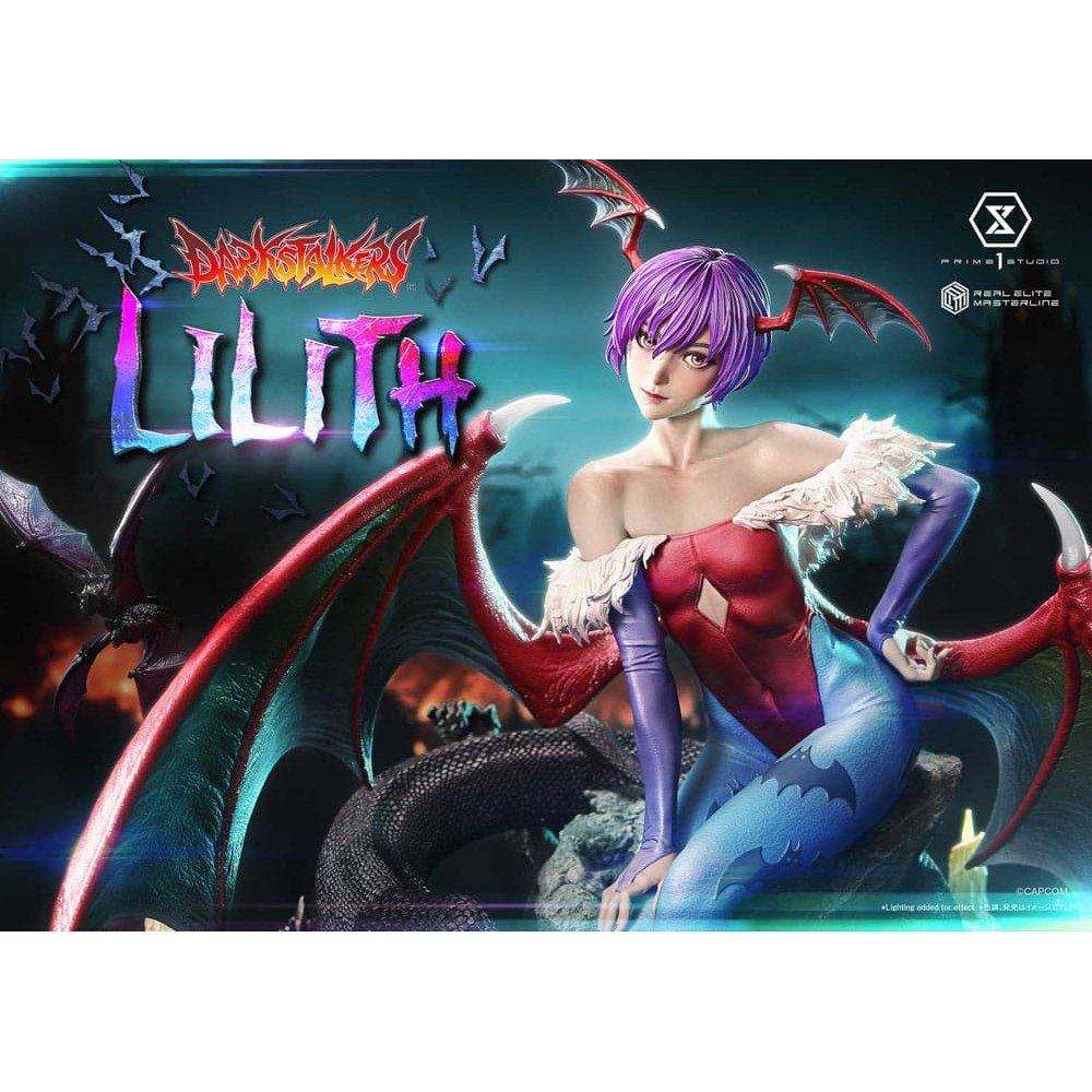 Darkstalkers Real Elite Masterline Series Statue 1/4 Lilith Bonus Version 52cm - Scale Statue - Prime 1 Studio - Hobby Figures UK