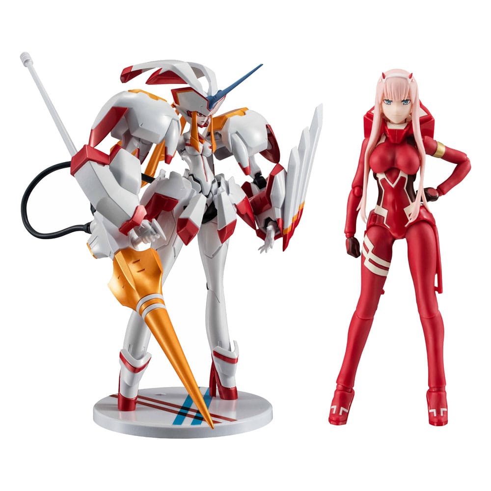 Darling in the Franxx S.H. Figuarts x The Robot Spirits Action Figure Zero Two & Strelizia 5th Anniversary Set 16cm - Action Figures - Bandai Tamashii Nations - Hobby Figures UK