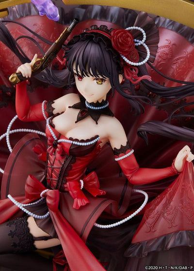 Date A Bullet PVC Statue 1/7 Kurumi Tokisaki: Pigeon Blood Ruby Dress Ver. 33cm - Scale Statue - eStream - Hobby Figures UK
