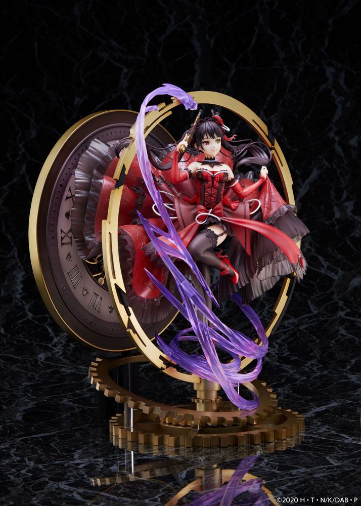 Date A Bullet PVC Statue 1/7 Kurumi Tokisaki: Pigeon Blood Ruby Dress Ver. 33cm - Scale Statue - eStream - Hobby Figures UK