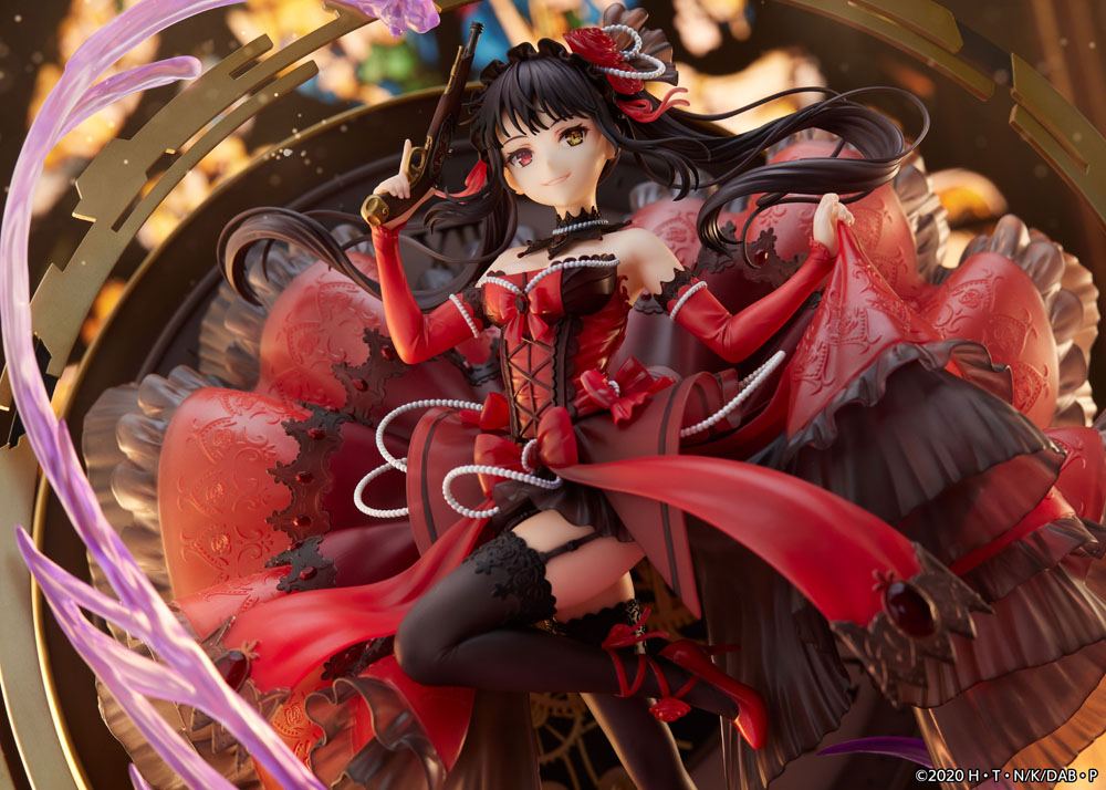 Date A Bullet PVC Statue 1/7 Kurumi Tokisaki: Pigeon Blood Ruby Dress Ver. 33cm - Scale Statue - eStream - Hobby Figures UK