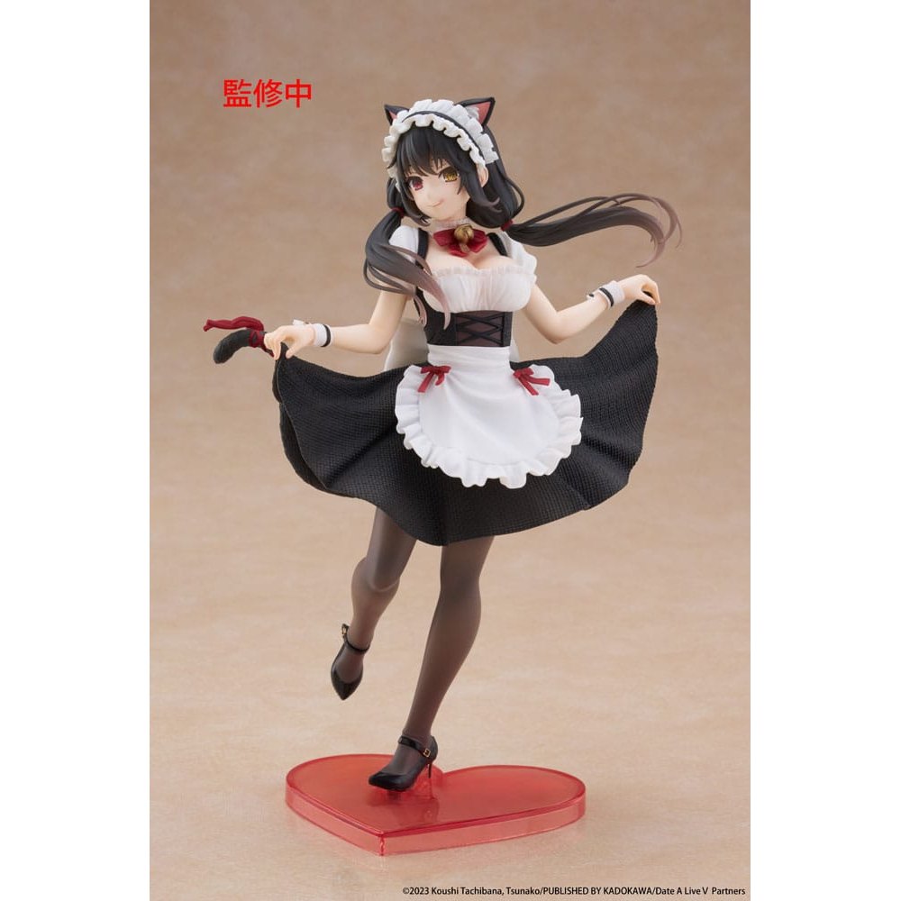 Date A Live V Coreful PVC Statue Kurumi Tokisaki Cat Ear Maid Ver. 18cm - Scale Statue - Taito Prize - Hobby Figures UK