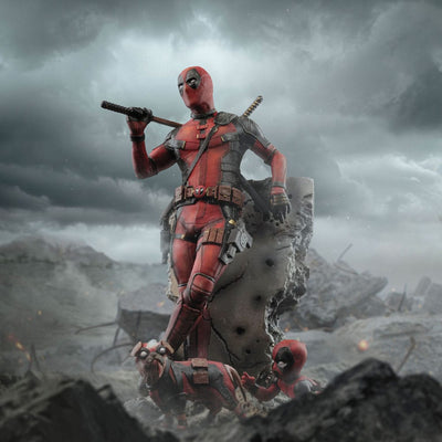 Deadpool 3 Art Scale Statue 1/10 Deadpool 21cm - Scale Statue - Iron Studios - Hobby Figures UK