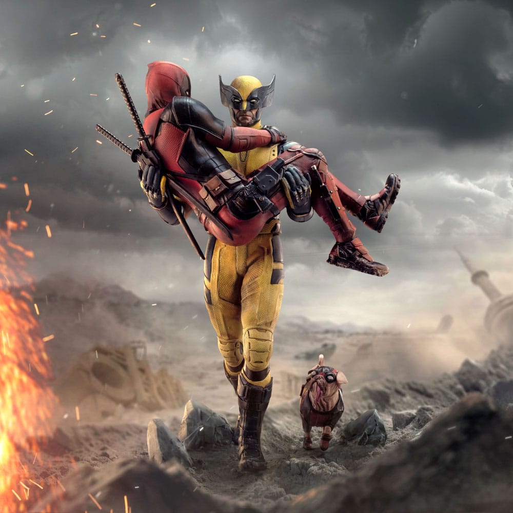 Deadpool Deluxe Art Scale Statue 1/10 Deadpool & Wolverine 21cm - Scale Statue - Iron Studios - Hobby Figures UK