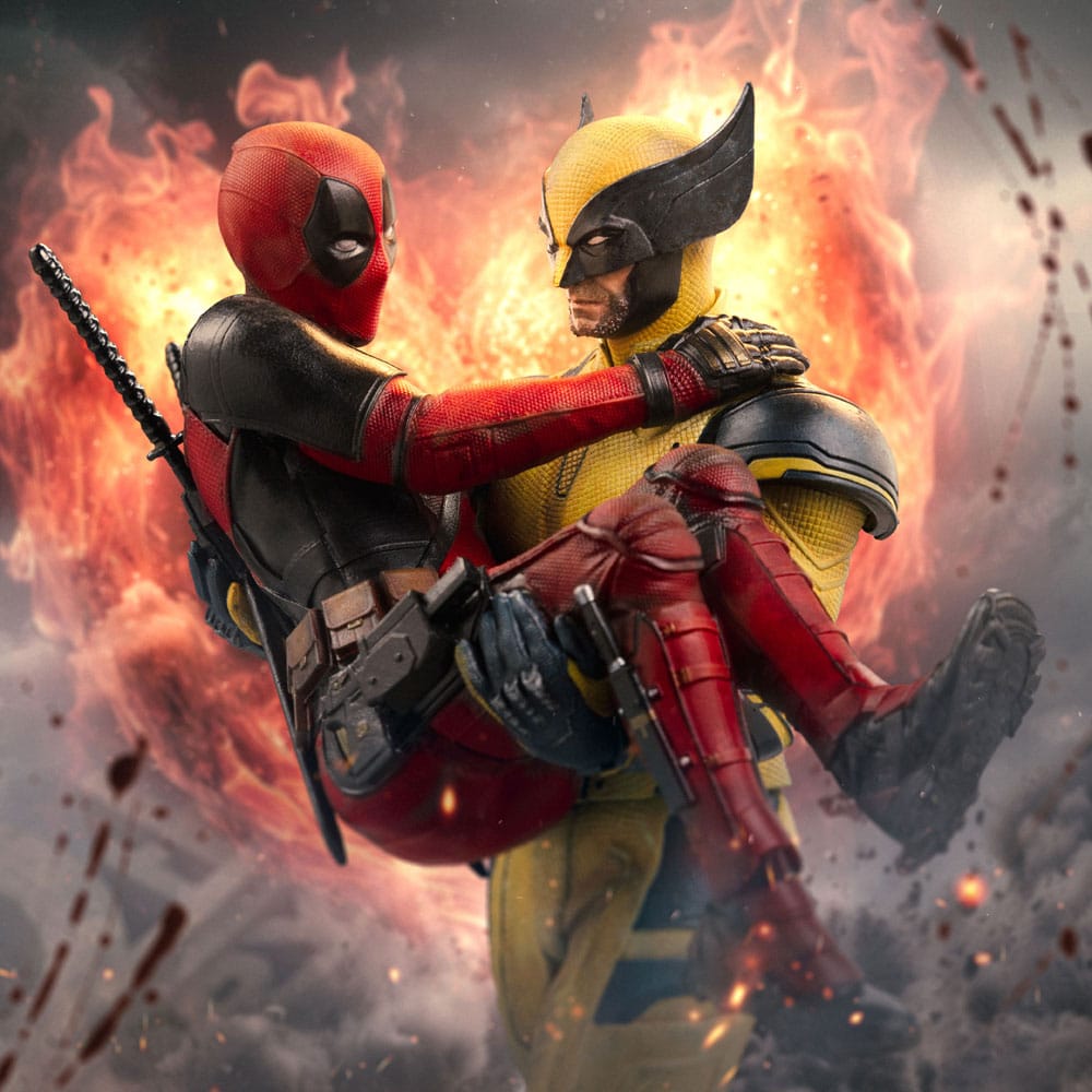 Deadpool Deluxe Art Scale Statue 1/10 Deadpool & Wolverine 21cm - Scale Statue - Iron Studios - Hobby Figures UK