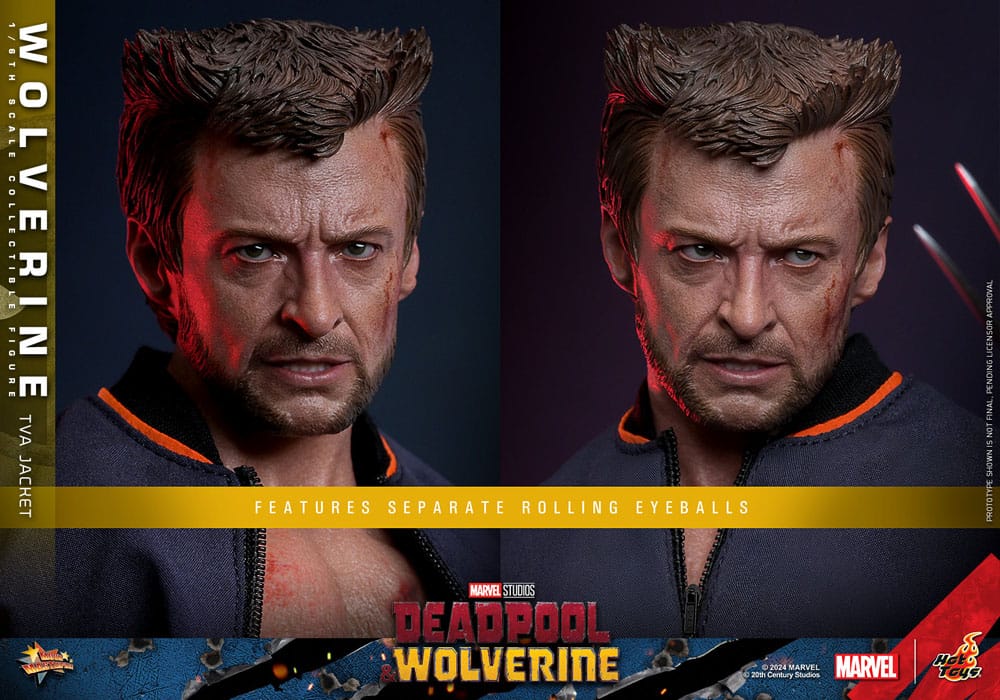 Deadpool & Wolverine Movie Masterpiece Action Figure 1/6 Wolverine (TVA Jacket Version) 31cm - Action Figures - Hot Toys - Hobby Figures UK