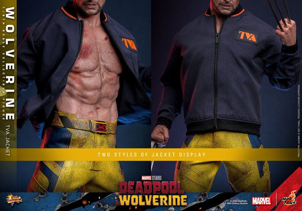 Deadpool & Wolverine Movie Masterpiece Action Figure 1/6 Wolverine (TVA Jacket Version) 31cm - Action Figures - Hot Toys - Hobby Figures UK