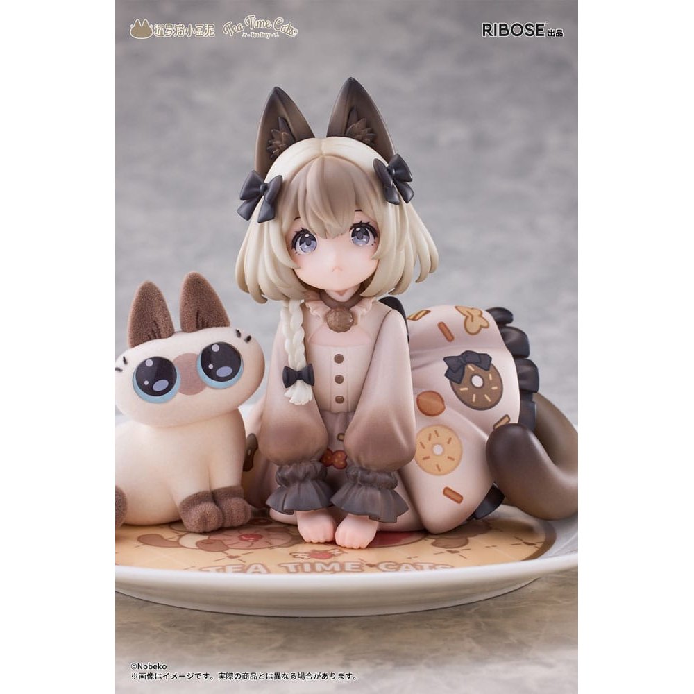 Decorated Life Collection PVC Statue Tea Time Cats x Siamese Cat Azuki-san Friendship Collaboration Exclusive Set 18cm - Scale Statue - Ribose - Hobby Figures UK
