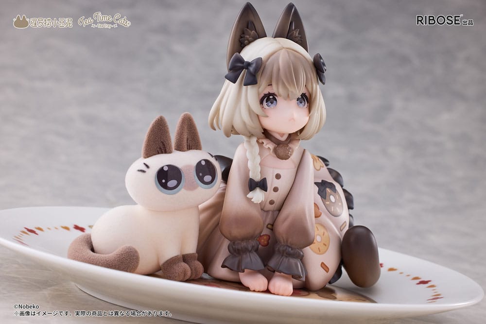 Decorated Life Collection PVC Statue Tea Time Cats x Siamese Cat Azuki-san Friendship Collaboration Exclusive Set 18cm - Scale Statue - Ribose - Hobby Figures UK