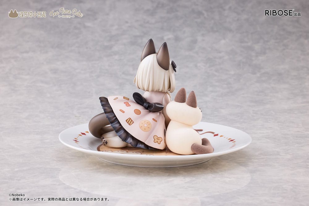 Decorated Life Collection PVC Statue Tea Time Cats x Siamese Cat Azuki-san Friendship Collaboration Exclusive Set 18cm - Scale Statue - Ribose - Hobby Figures UK