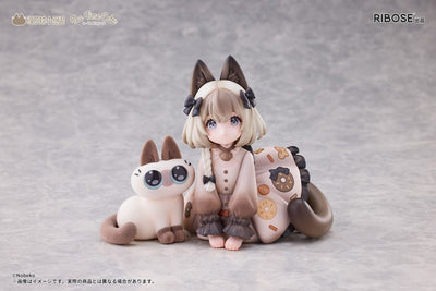 Decorated Life Collection PVC Statue Tea Time Cats x Siamese Cat Azuki-san Friendship Collaboration Exclusive Set 18cm - Scale Statue - Ribose - Hobby Figures UK