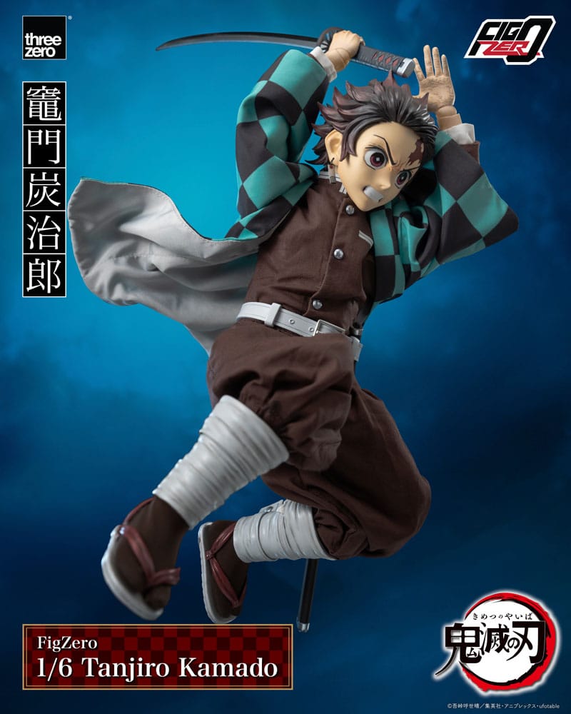 Demon Slayer: Kimetsu no Yaiba FigZero Action Figure 1/6 Tanjiro Kamado 27cm - Action Figures - ThreeZero - Hobby Figures UK