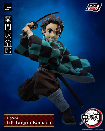 Demon Slayer: Kimetsu no Yaiba FigZero Action Figure 1/6 Tanjiro Kamado 27cm - Action Figures - ThreeZero - Hobby Figures UK