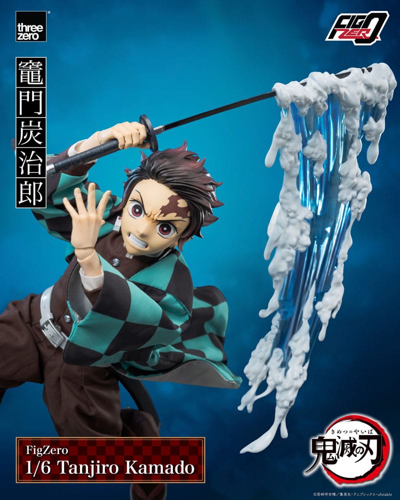 Demon Slayer: Kimetsu no Yaiba FigZero Action Figure 1/6 Tanjiro Kamado 27cm - Action Figures - ThreeZero - Hobby Figures UK