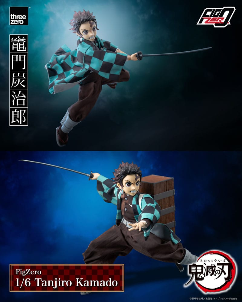 Demon Slayer: Kimetsu no Yaiba FigZero Action Figure 1/6 Tanjiro Kamado 27cm - Action Figures - ThreeZero - Hobby Figures UK