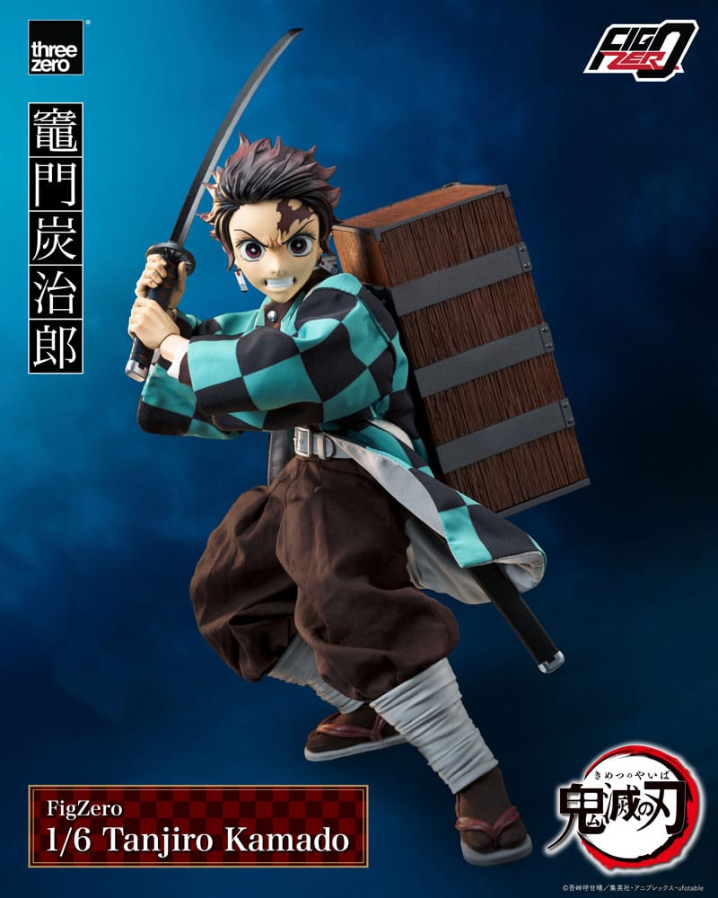 Demon Slayer: Kimetsu no Yaiba FigZero Action Figure 1/6 Tanjiro Kamado 27cm - Action Figures - ThreeZero - Hobby Figures UK
