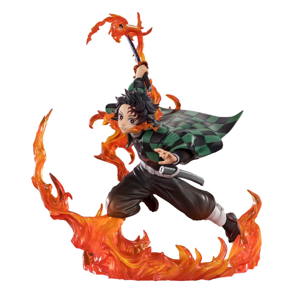 Demon Slayer: Kimetsu no Yaiba FiguartsZERO PVC Statue Kamado Tanjiro (Kyojuro Rengoku's Sword Guard Ver.) 19cm - Action Figures - Bandai Tamashii Nations - Hobby Figures UK