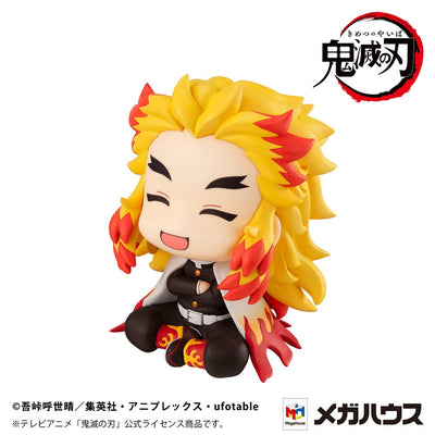 Demon Slayer: Kimetsu no Yaiba Look Up PVC Statue Rengoku Kyoujurou Smile Ver. 11cm (with gift) - Scale Statue - Megahouse - Hobby Figures UK